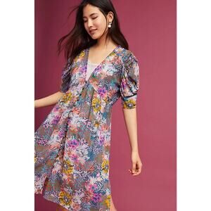 MSRP $158 Anthropologie AKEMI KIN VALENCIA Floral Slip Dress Size M  QUICK SHIP